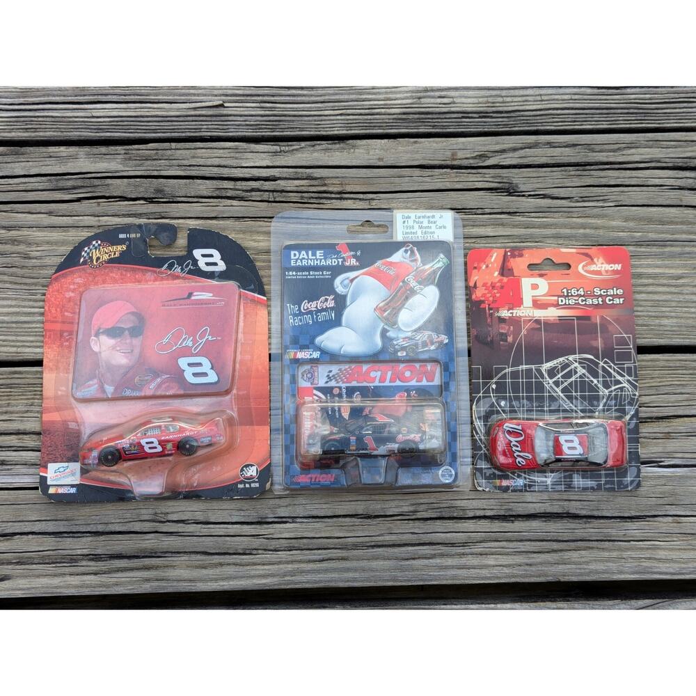 AP Action Winners Circle 1/64 Diecast Dale Earnhardt Jr #8 Bud #1 Coca Cola Cars